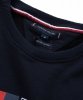 Bluza Tommy Hilfiger męska granatowa wkładana przez głowę bawełniana duże logo